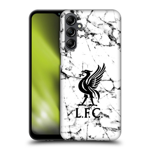 Liverpool Football Club Marble Black Liver Bird Soft Gel Case for Samsung Galaxy M14 5G