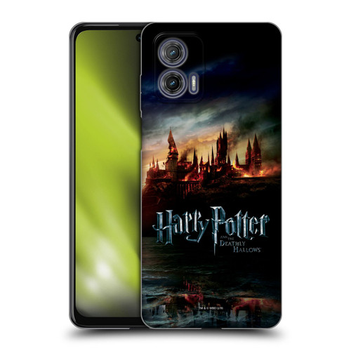 Harry Potter Deathly Hallows VIII Castle Soft Gel Case for Motorola Moto G73 5G