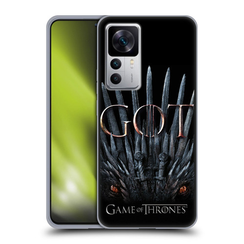 HBO Game of Thrones Season 8 Key Art Dragon Throne Soft Gel Case for Xiaomi 12T 5G / 12T Pro 5G / Redmi K50 Ultra 5G