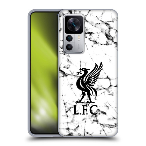 Liverpool Football Club Marble Black Liver Bird Soft Gel Case for Xiaomi 12T 5G / 12T Pro 5G / Redmi K50 Ultra 5G