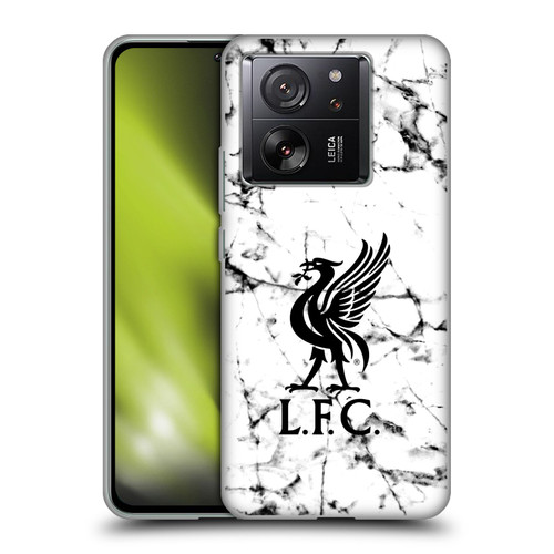 Liverpool Football Club Marble Black Liver Bird Soft Gel Case for Xiaomi 13T 5G / 13T Pro 5G
