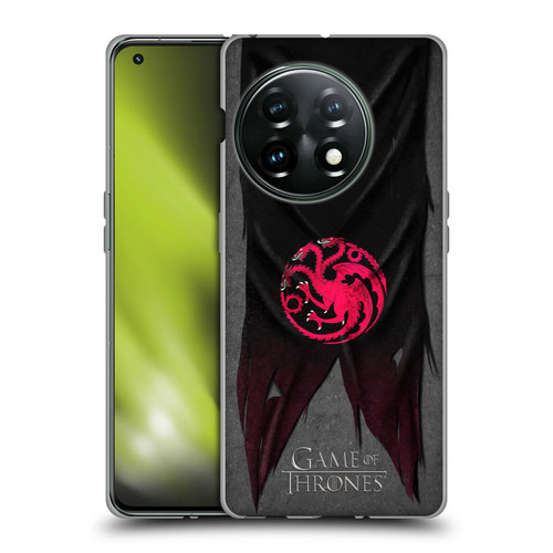 HBO Game of Thrones Sigil Flags Targaryen Soft Gel Case for OnePlus 11 5G