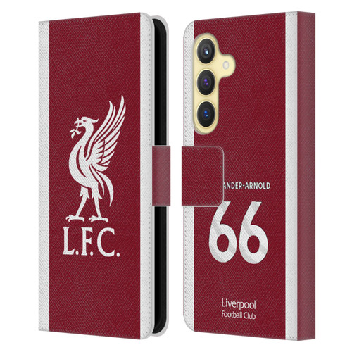 Liverpool Football Club 2023/24 Players Home Kit Trent Alexander-Arnold Leather Book Wallet Case Cover For Samsung Galaxy S24 5G