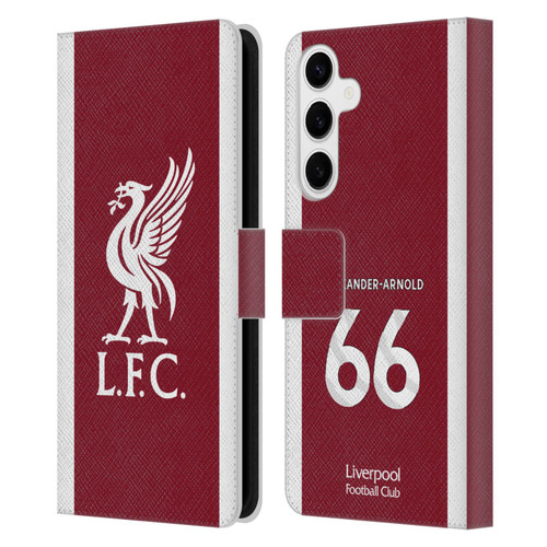 Liverpool Football Club 2023/24 Players Home Kit Trent Alexander-Arnold Leather Book Wallet Case Cover For Samsung Galaxy S24+ 5G