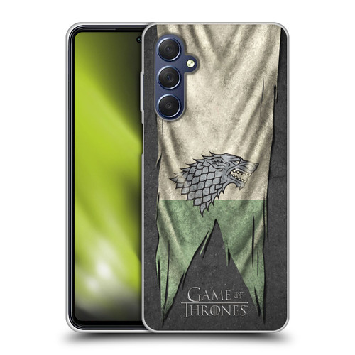 HBO Game of Thrones Sigil Flags Stark Soft Gel Case for Samsung Galaxy M54 5G
