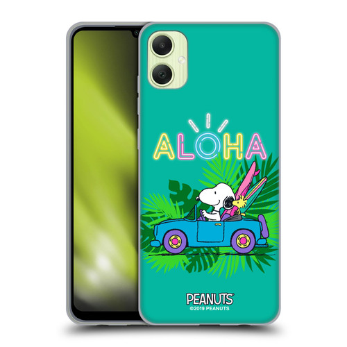 Peanuts Snoopy Aloha Disco Tropical Surf Soft Gel Case for Samsung Galaxy A05