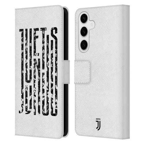 Juventus Football Club Graphic Logo  Fans Leather Book Wallet Case Cover For Samsung Galaxy S24+ 5G