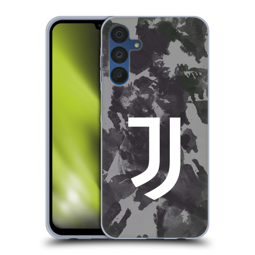 Juventus Football Club Art Monochrome Splatter Soft Gel Case for Samsung Galaxy A15