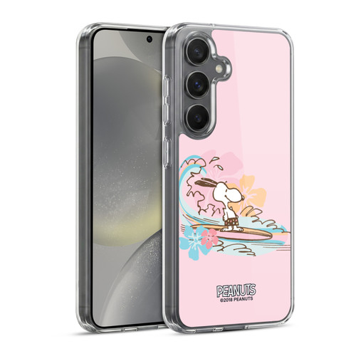 Peanuts Beach Snoopy Surf Soft Gel Case for Samsung Galaxy S24 5G & MagSafe