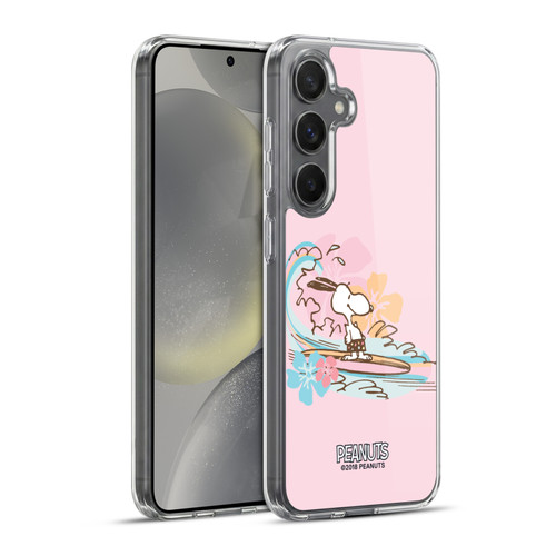 Peanuts Beach Snoopy Surf Soft Gel Case for Samsung Galaxy S24+ 5G & MagSafe