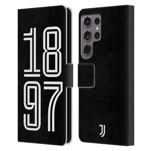 Juventus Football Club History 1897 Portrait Leather Book Wallet Case Cover For Samsung Galaxy S24 Ultra 5G