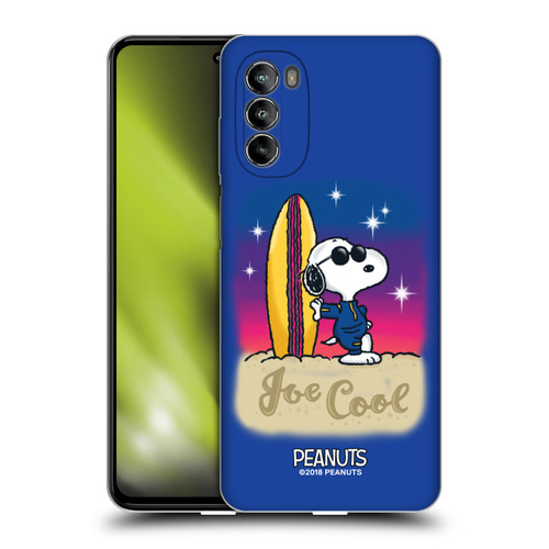 Peanuts Snoopy Boardwalk Airbrush Joe Cool Surf Soft Gel Case for Motorola Moto G82 5G