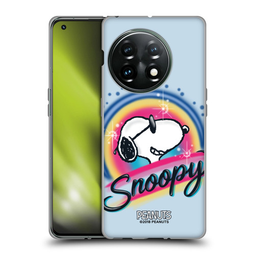 Peanuts Snoopy Boardwalk Airbrush Colourful Sunglasses Soft Gel Case for OnePlus 11 5G