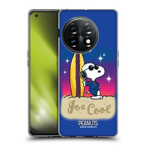 Peanuts Snoopy Boardwalk Airbrush Joe Cool Surf Soft Gel Case for OnePlus 11 5G