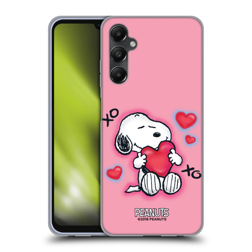 Peanuts Snoopy Boardwalk Airbrush XOXO Soft Gel Case for Samsung Galaxy A05s