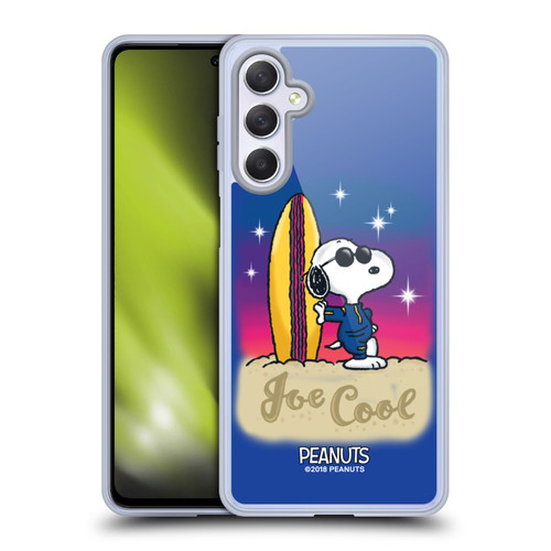 Peanuts Snoopy Boardwalk Airbrush Joe Cool Surf Soft Gel Case for Samsung Galaxy M54 5G