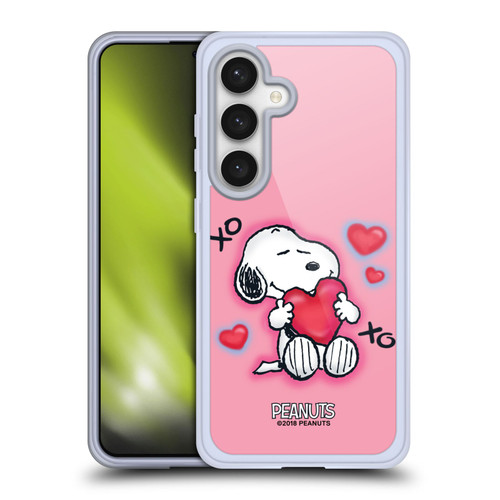 Peanuts Snoopy Boardwalk Airbrush XOXO Soft Gel Case for Samsung Galaxy S24 5G