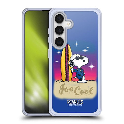Peanuts Snoopy Boardwalk Airbrush Joe Cool Surf Soft Gel Case for Samsung Galaxy S24 5G