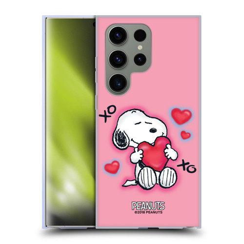 Peanuts Snoopy Boardwalk Airbrush XOXO Soft Gel Case for Samsung Galaxy S24 Ultra 5G