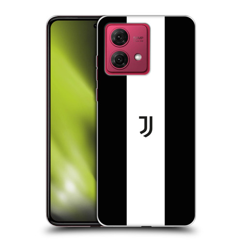 Juventus Football Club Lifestyle 2 Bold White Stripe Soft Gel Case for Motorola Moto G84 5G