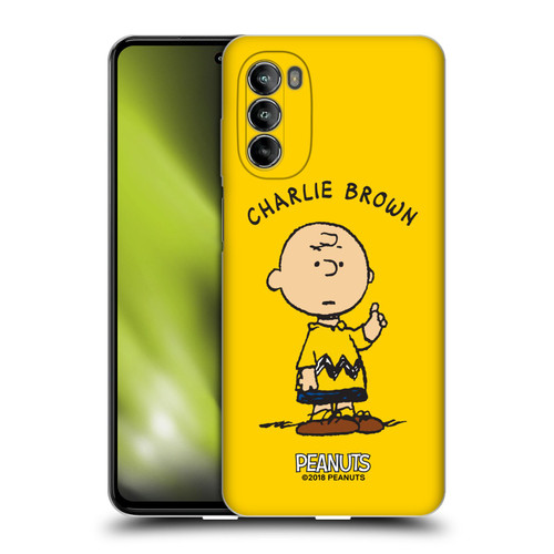 Peanuts Characters Charlie Brown Soft Gel Case for Motorola Moto G82 5G