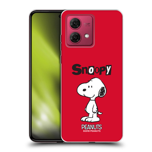 Peanuts Characters Snoopy Soft Gel Case for Motorola Moto G84 5G
