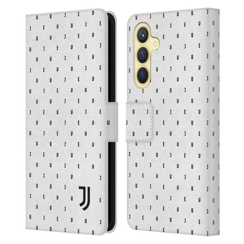 Juventus Football Club Lifestyle 2 White Logo Type Pattern Leather Book Wallet Case Cover For Samsung Galaxy S23 FE 5G
