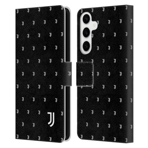 Juventus Football Club Lifestyle 2 Logomark Pattern Leather Book Wallet Case Cover For Samsung Galaxy S24+ 5G