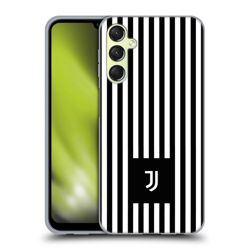 Juventus Football Club Lifestyle 2 Black & White Stripes Soft Gel Case for Samsung Galaxy A24 4G / M34 5G