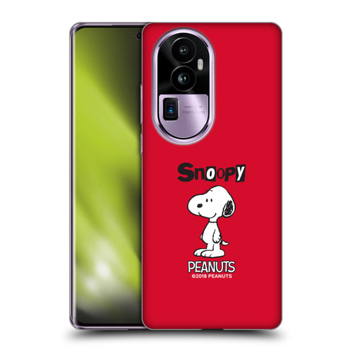 Peanuts Characters Snoopy Soft Gel Case for OPPO Reno10 Pro+
