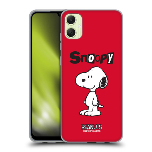 Peanuts Characters Snoopy Soft Gel Case for Samsung Galaxy A05