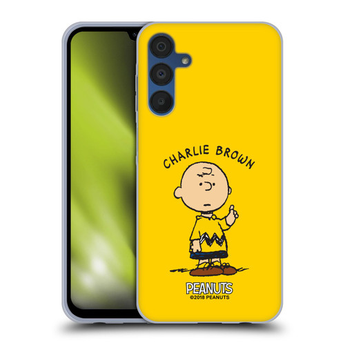 Peanuts Characters Charlie Brown Soft Gel Case for Samsung Galaxy A15