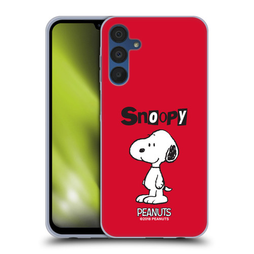 Peanuts Characters Snoopy Soft Gel Case for Samsung Galaxy A15