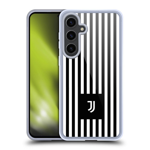 Juventus Football Club Lifestyle 2 Black & White Stripes Soft Gel Case for Samsung Galaxy S24+ 5G