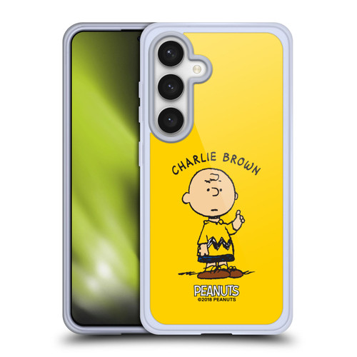 Peanuts Characters Charlie Brown Soft Gel Case for Samsung Galaxy S24 5G & MagSafe