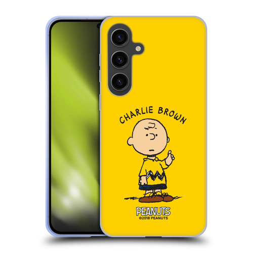 Peanuts Characters Charlie Brown Soft Gel Case for Samsung Galaxy S24+ 5G