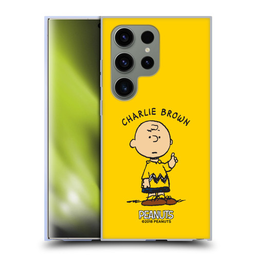 Peanuts Characters Charlie Brown Soft Gel Case for Samsung Galaxy S24 Ultra 5G & MagSafe