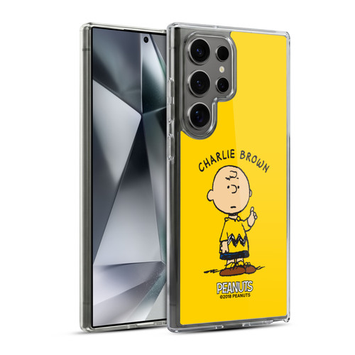 Peanuts Characters Charlie Brown Soft Gel Case for Samsung Galaxy S24 Ultra 5G & MagSafe
