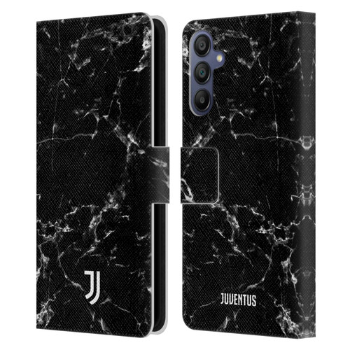 Juventus Football Club Marble Black 2 Leather Book Wallet Case Cover For Samsung Galaxy A15