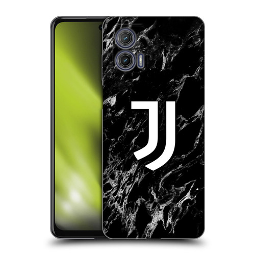 Juventus Football Club Marble Black Soft Gel Case for Motorola Moto G73 5G
