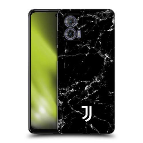 Juventus Football Club Marble Black 2 Soft Gel Case for Motorola Moto G73 5G