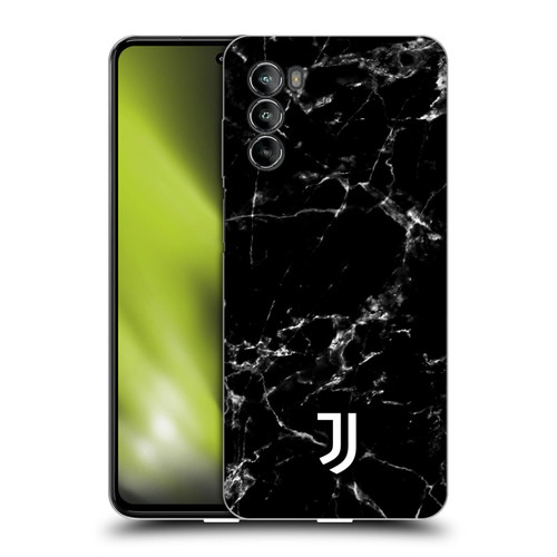 Juventus Football Club Marble Black 2 Soft Gel Case for Motorola Moto G82 5G