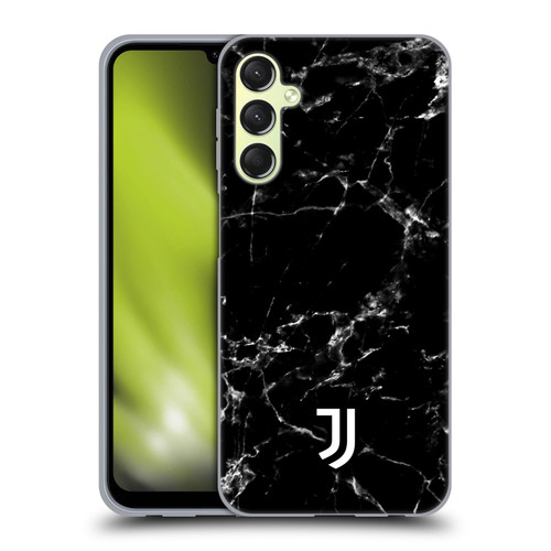 Juventus Football Club Marble Black 2 Soft Gel Case for Samsung Galaxy A24 4G / M34 5G