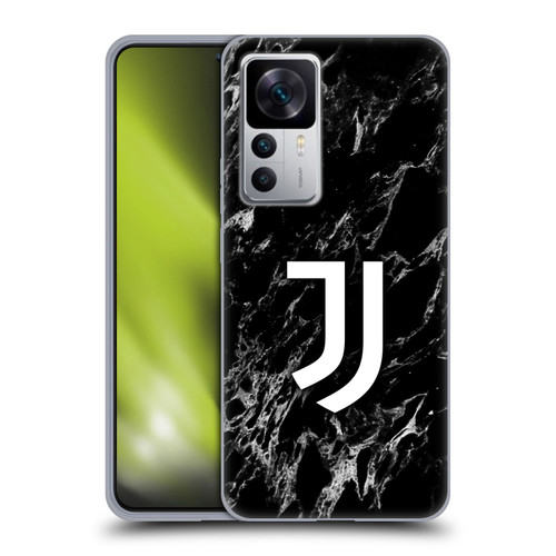 Juventus Football Club Marble Black Soft Gel Case for Xiaomi 12T 5G / 12T Pro 5G / Redmi K50 Ultra 5G
