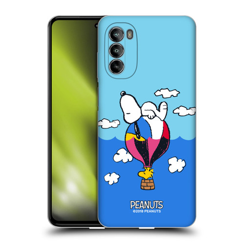 Peanuts Halfs And Laughs Snoopy & Woodstock Balloon Soft Gel Case for Motorola Moto G82 5G
