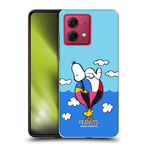 Peanuts Halfs And Laughs Snoopy & Woodstock Balloon Soft Gel Case for Motorola Moto G84 5G