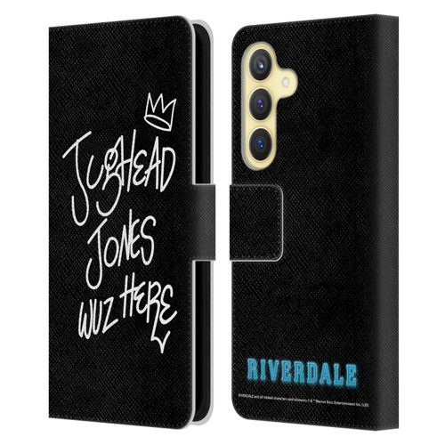 Riverdale Graphic Art Jughead Wuz Here Leather Book Wallet Case Cover For Samsung Galaxy S24 5G