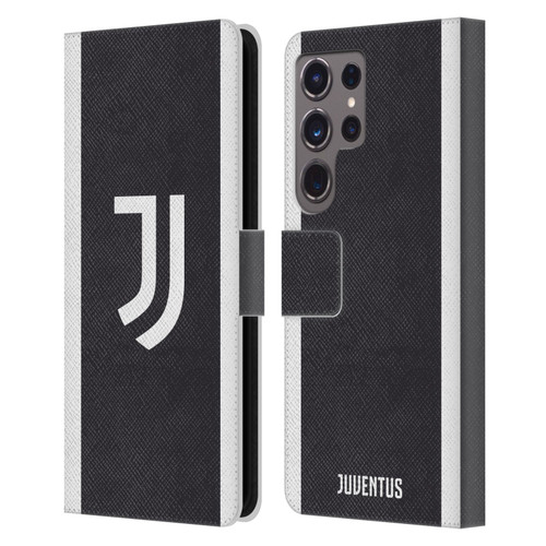 Juventus Football Club 2023/24 Match Kit Third Leather Book Wallet Case Cover For Samsung Galaxy S24 Ultra 5G