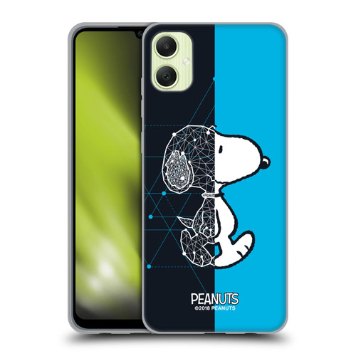 Peanuts Halfs And Laughs Snoopy Geometric Soft Gel Case for Samsung Galaxy A05