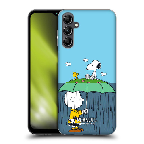 Peanuts Halfs And Laughs Charlie, Snoppy & Woodstock Soft Gel Case for Samsung Galaxy M14 5G
